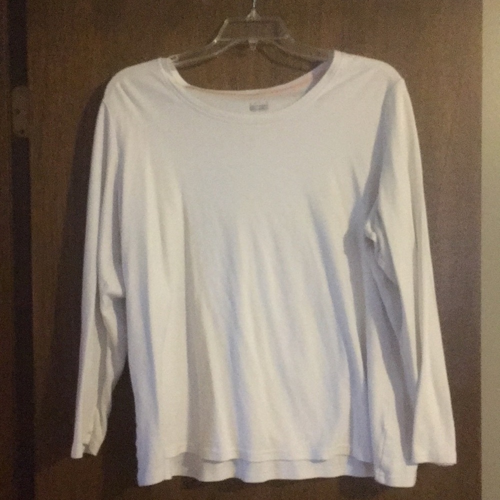 Basic editions long sleeve white shirt size 2x